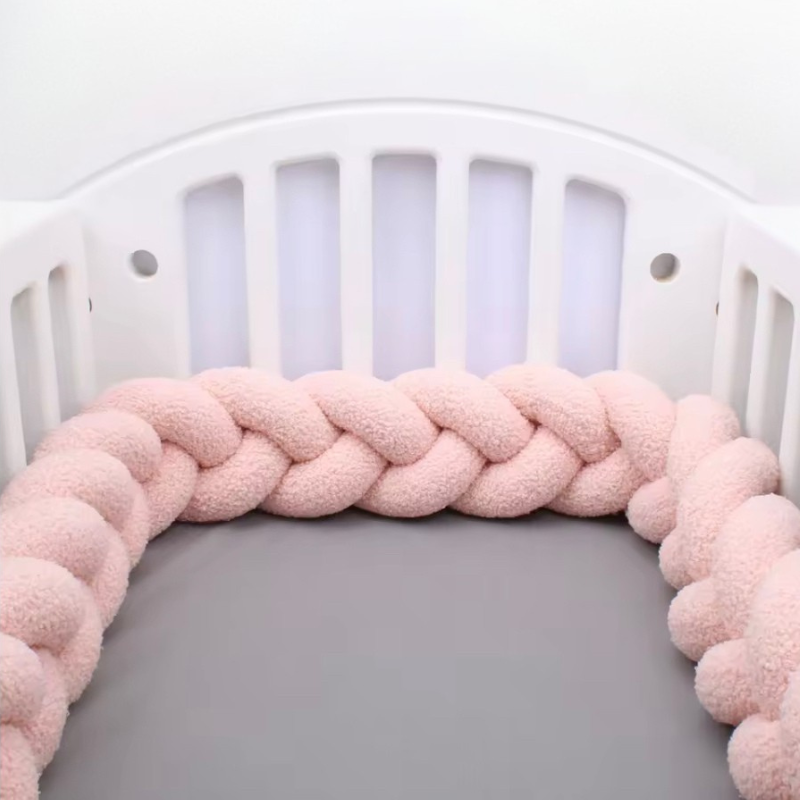 Paracolpi lettino intrecciato imbottito tinta unita