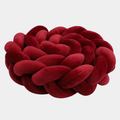 Paracolpi da lettino intrecciato rosso scuro