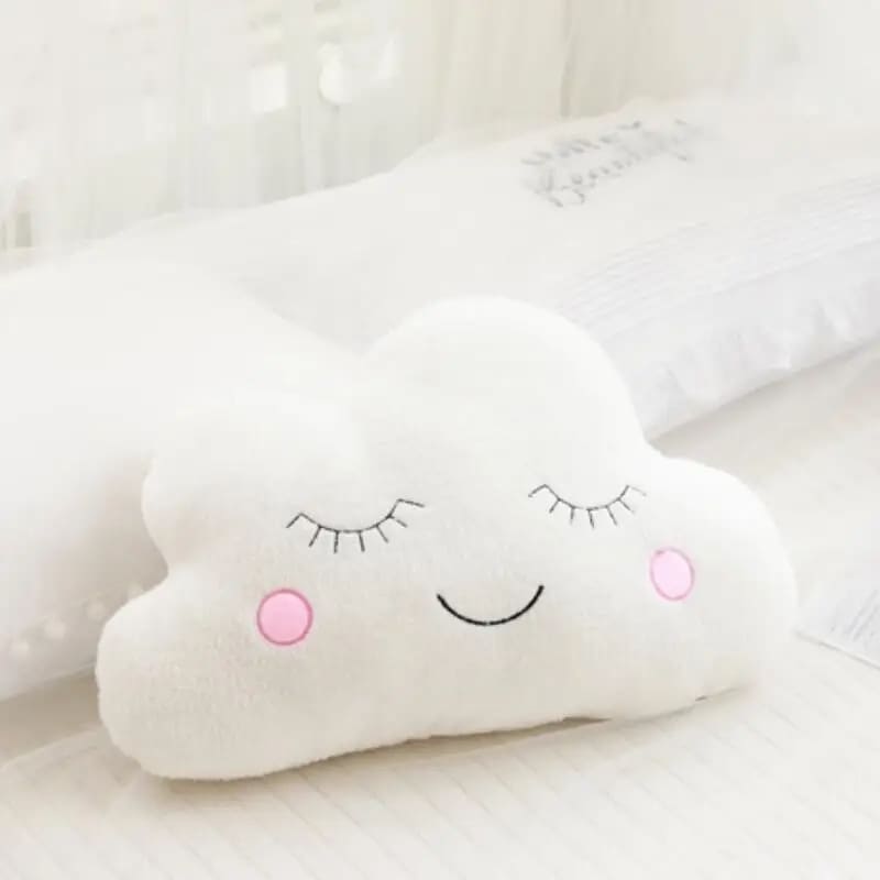 coussin nuage bébé blanc
