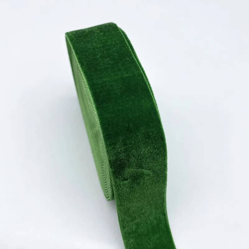 ruban fixation tresse de lit vert