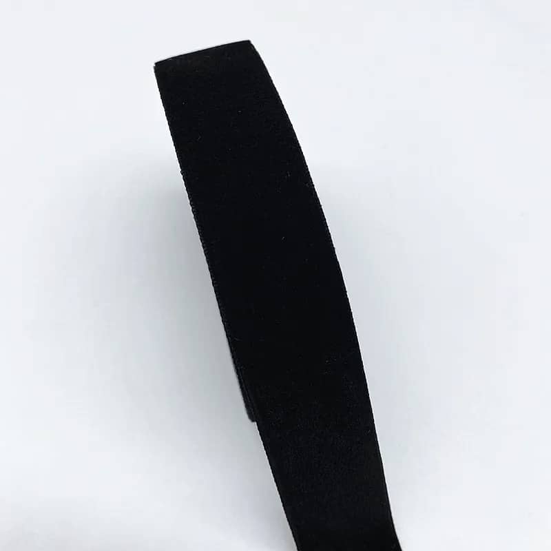 ruban fixation tresse de lit noir