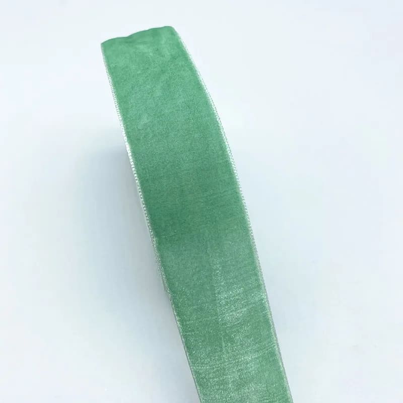 ruban fixation tresse de lit vert sauge