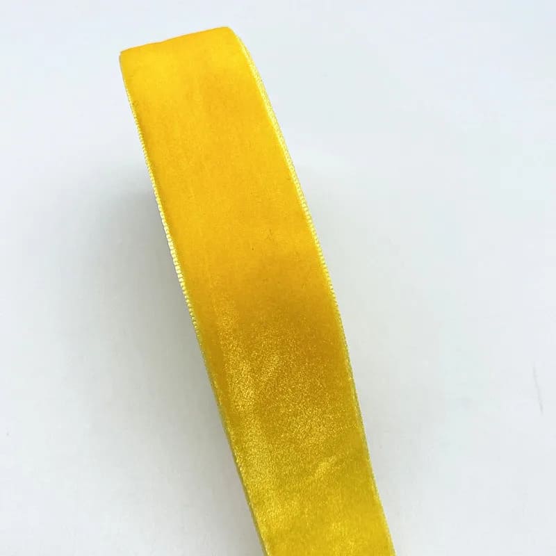 ruban fixation tresse de lit jaune moutarde