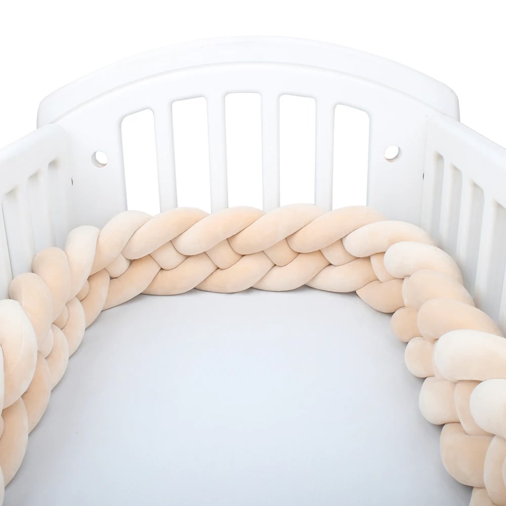 tresse tour de lit beige