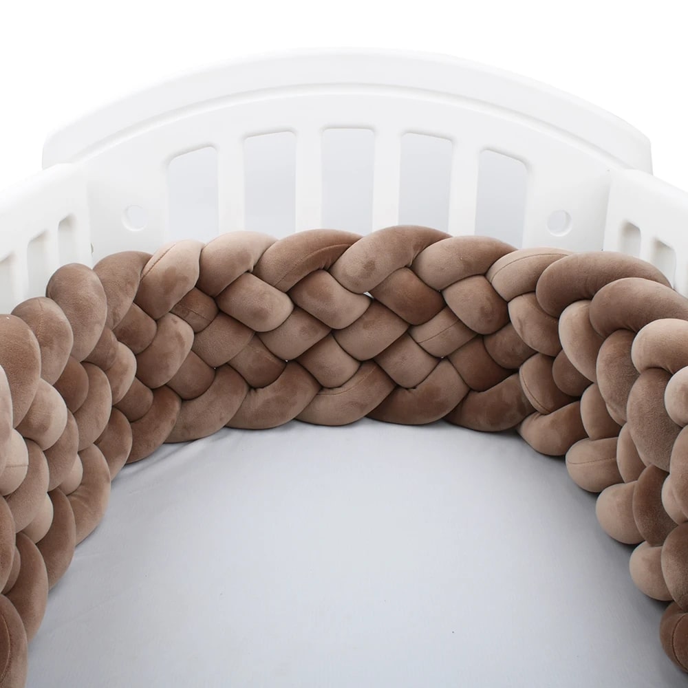 tresse de lit marron 6 brins